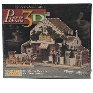 Puzz 3D Charles Wysocki's Birdie's Perch Coffee Shop Puzzle NEW Sealed